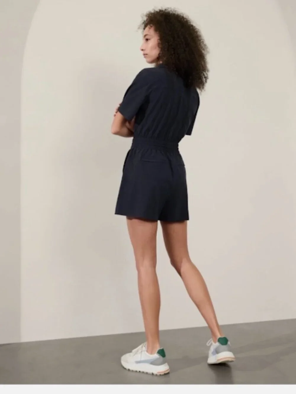 NWOT Athleta Avenue Romper Navy XS